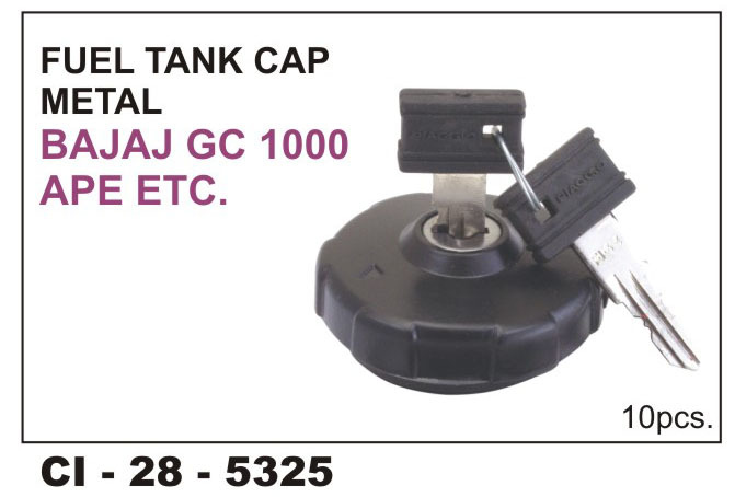 Fuel Tank Cap Metal Bajaj,Gc,1000,Ape. Vehicle Type: 3 Wheeler