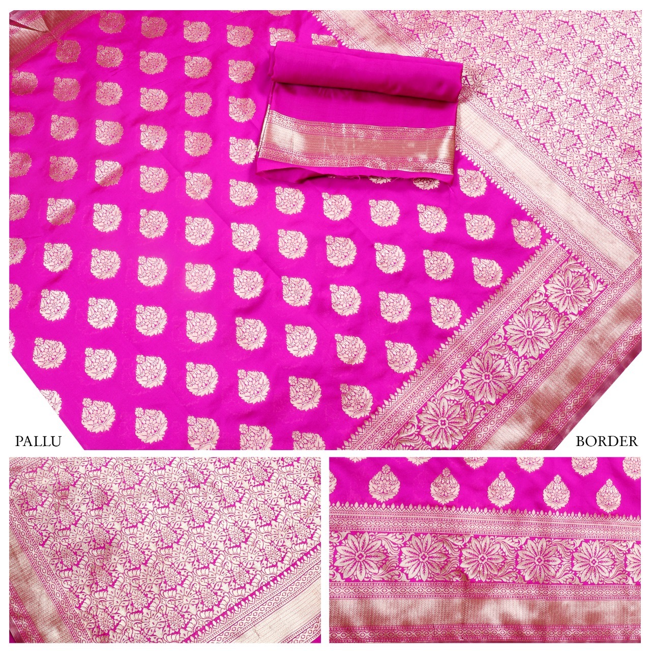 Multicolour New Fancy Banarasi Silk Saree