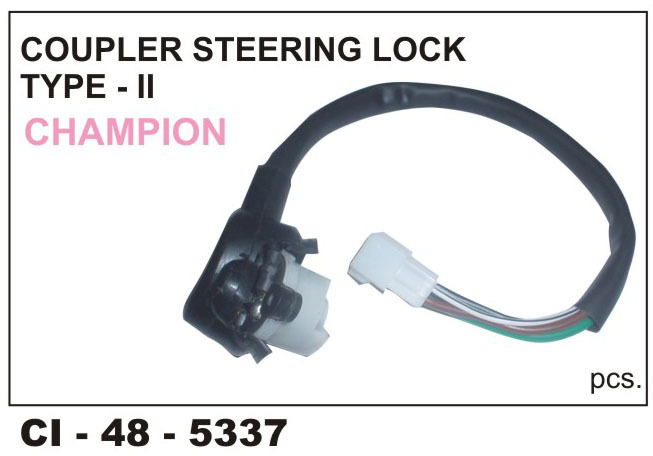 Coupler Steering Lock Type-ii CHAMPION - For 3 Wheeler Vehicles | Warranty Included, Reliable Security for Enhanced Steering Control