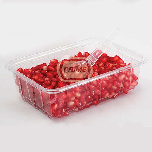 Arils Packaging Tray - PET/PT, 140L x 104W x 40H mm, Transparent | Modified Atmosphere Packaging for Fresh Fruit Preservation