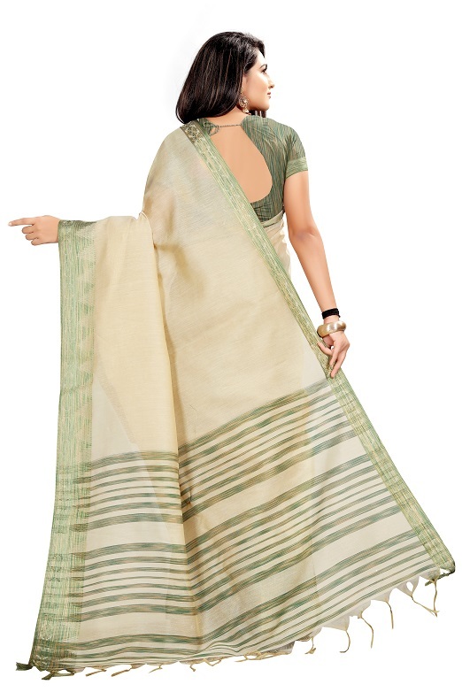 4 Colors Available Cotton Saree