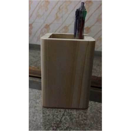 Brown Wooden Display Stand