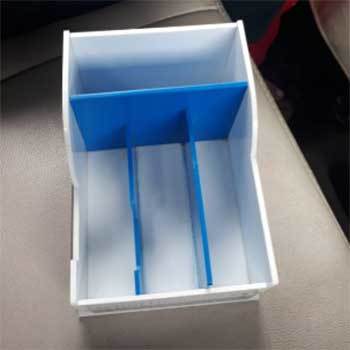 Pen And Visiting Card Stand - Pvc Material, Multi-color | Stylish Design, Organizes Pens And Cards Efficiently