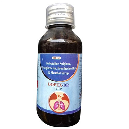 Terbutaline Sulphate Guaiphenesin Bromhexine HCL and Menthol Syrup - Liquid Formulation, Suitable for Adults, Teenagers, and Women, Store at Normal Temperature