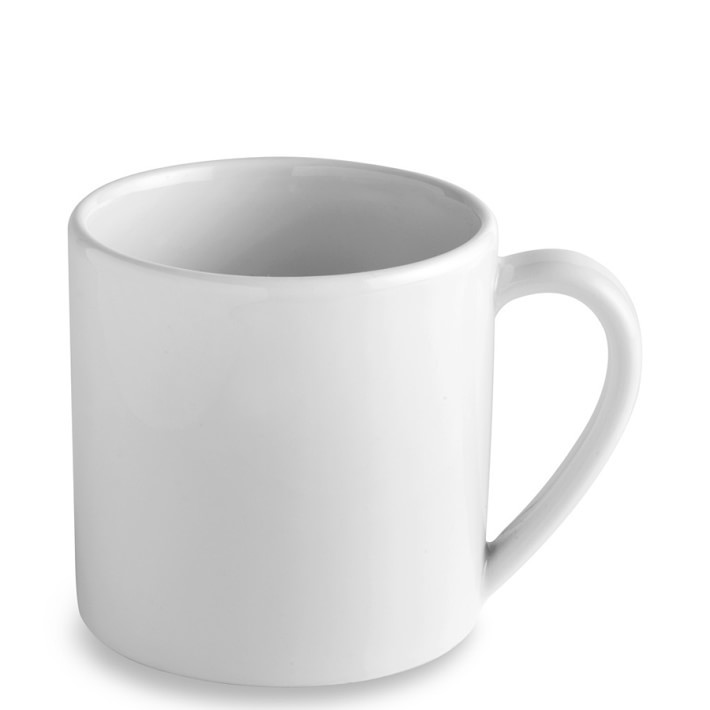 Ceramic Mug Set - White Gloss Finish | Dishwasher Safe, Microwave Safe, Environmentally Friendly, Non-toxic, Reusable, Odorless