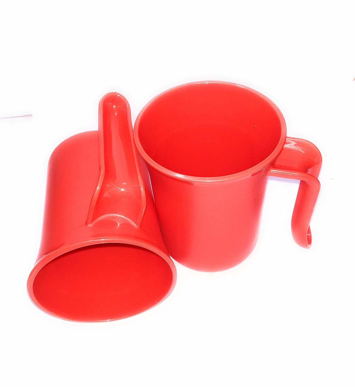 Plastic Mug - 1000ml & 600ml | Multicolor, Scratch-free, Tear-resistant Design