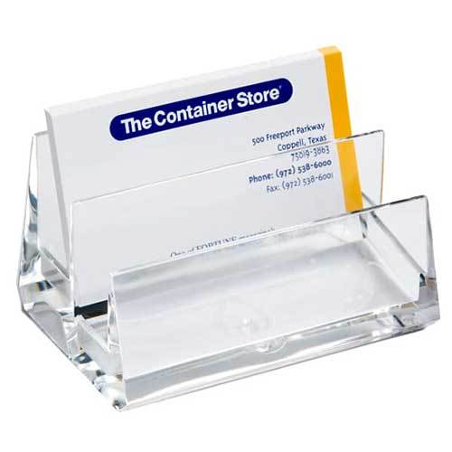 Visiting Card And Tissue Stand - Acrylic Material, Custom Size | Versatile Use For Residential & Commercial Spaces