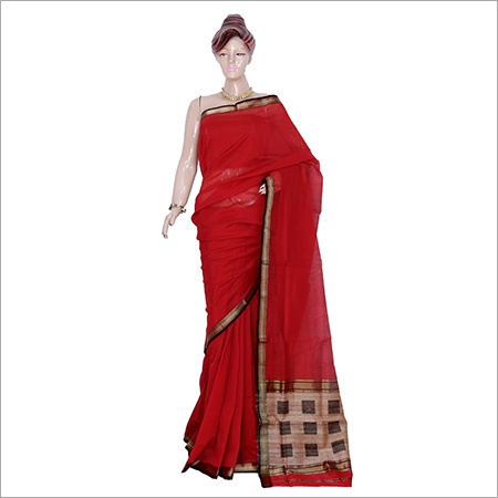 हैण्डलूम रेशमी साड़ी