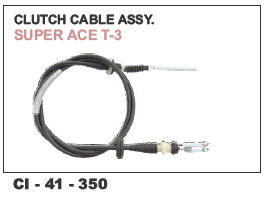 CLUTCH CABLE ASSY SUPER ACE T-3 - Designed for 4 Wheeler Vehicles | Warranty Included, Ensuring Reliable Performance and Compatibility