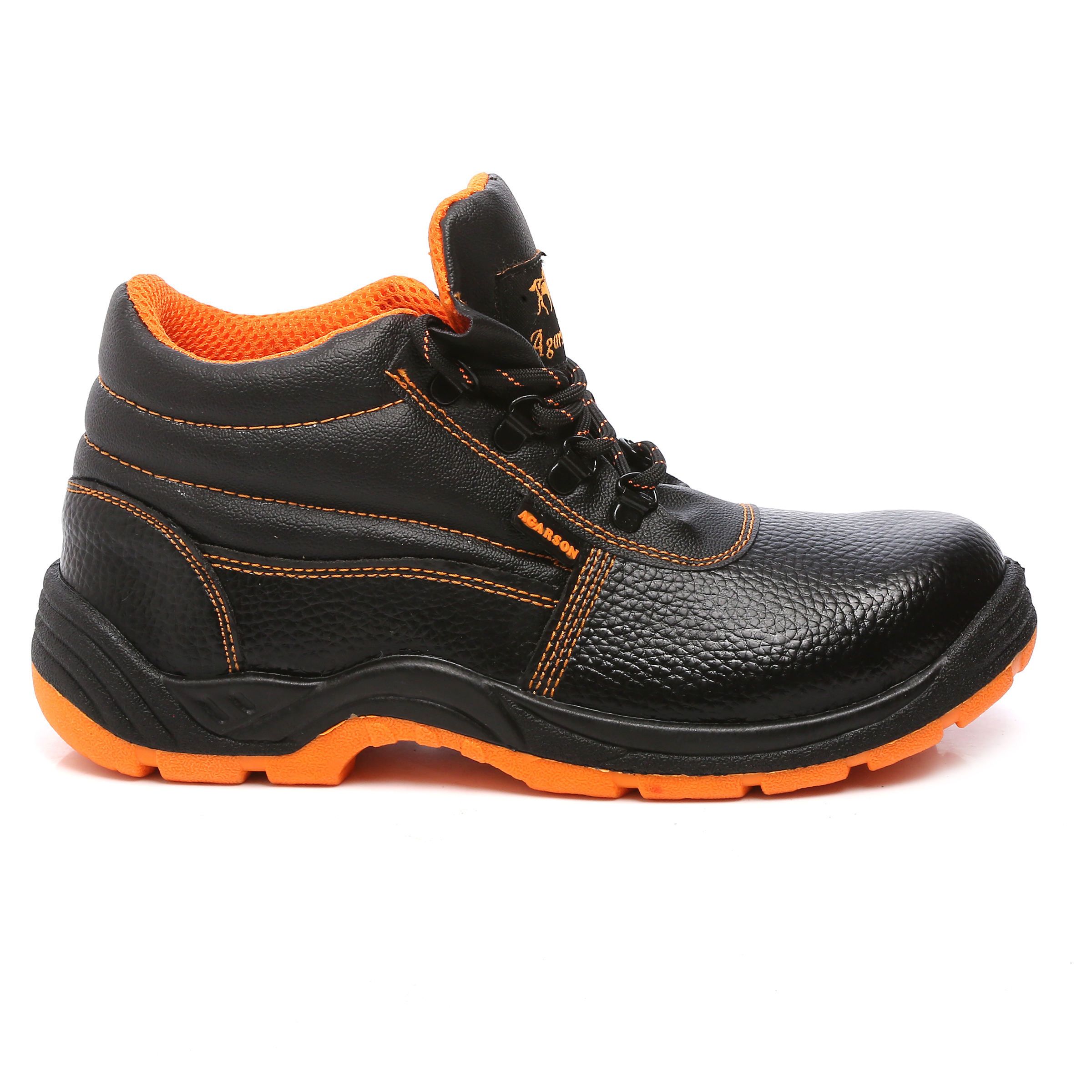 Black/orange Export Quality Safety Shoes