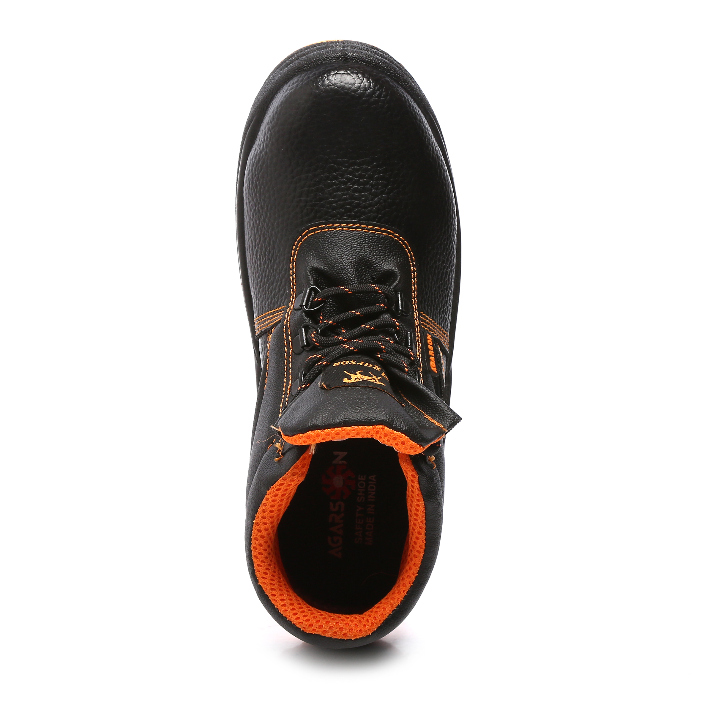 Black/orange Export Quality Safety Shoes