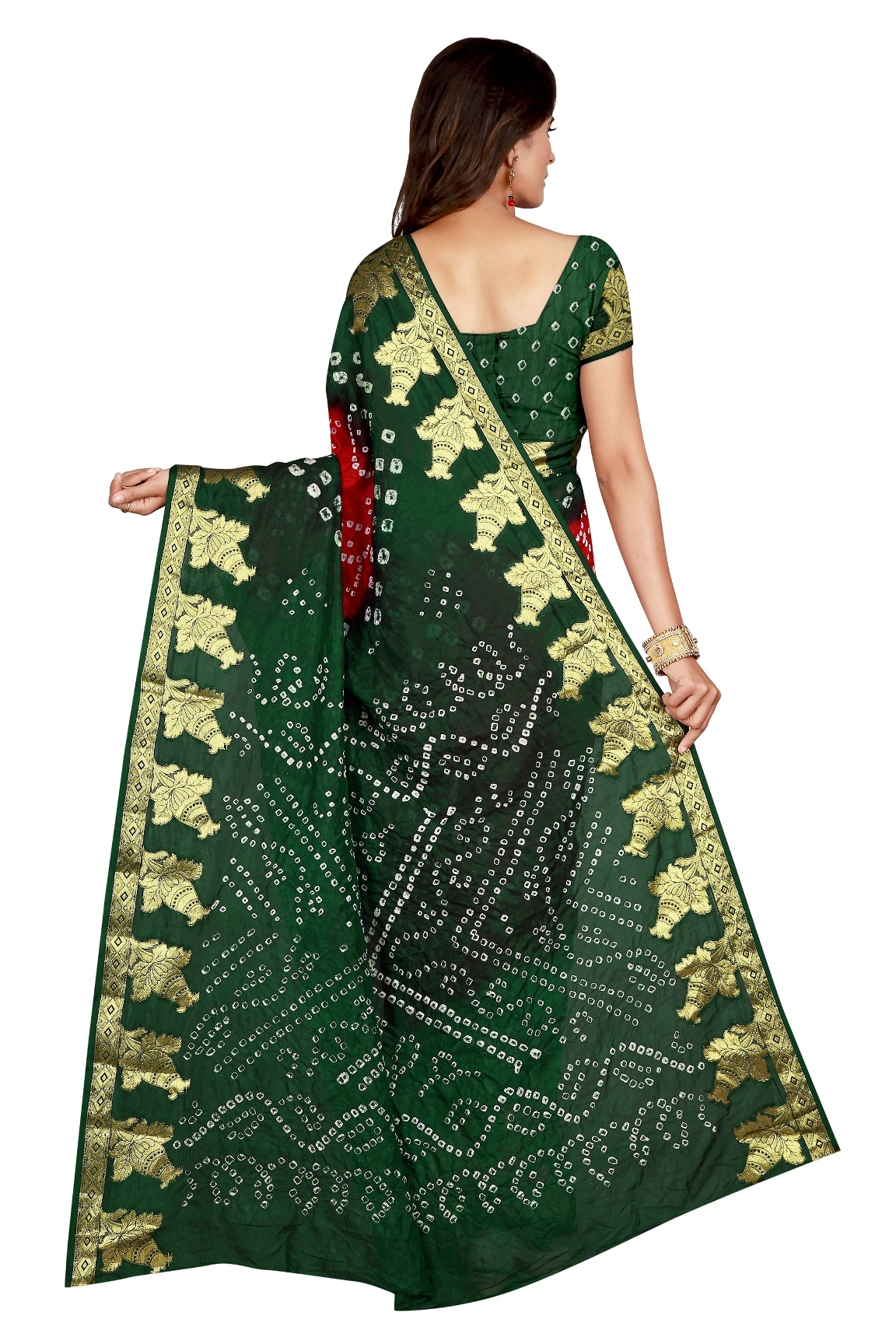 Multicolour Festive Wear Cotton Saree With Rich Zari Work Border And Flower Design