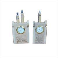 डेस्कटॉप लकड़ी का पेन स्टैंड