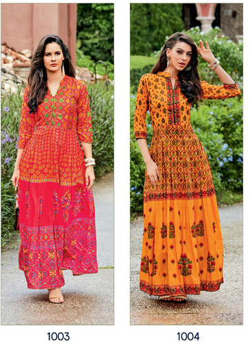Breathable Long Flair Kurti