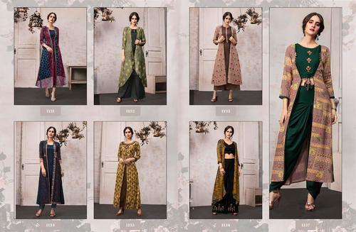 श्रग के साथ भारतीय कुर्ती