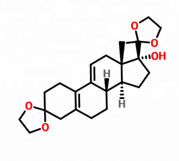 3,3,20,20-bis(ehtylene-dioxy)-17a-hydroxy-19-norpregna-5(10),9(11)-diene Cas No.54201-84-2 Cas No: 54201-84-2