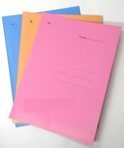 Tag File - Standard Size, Paper Material | Lightweight, Seamless Finish, Durable Office Stationery For Document Storage