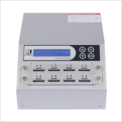 Intelligent 9 Silver Series  1 To 7 Combo SD-MicroSD Card Duplicator And Sanitizer (SD908S)