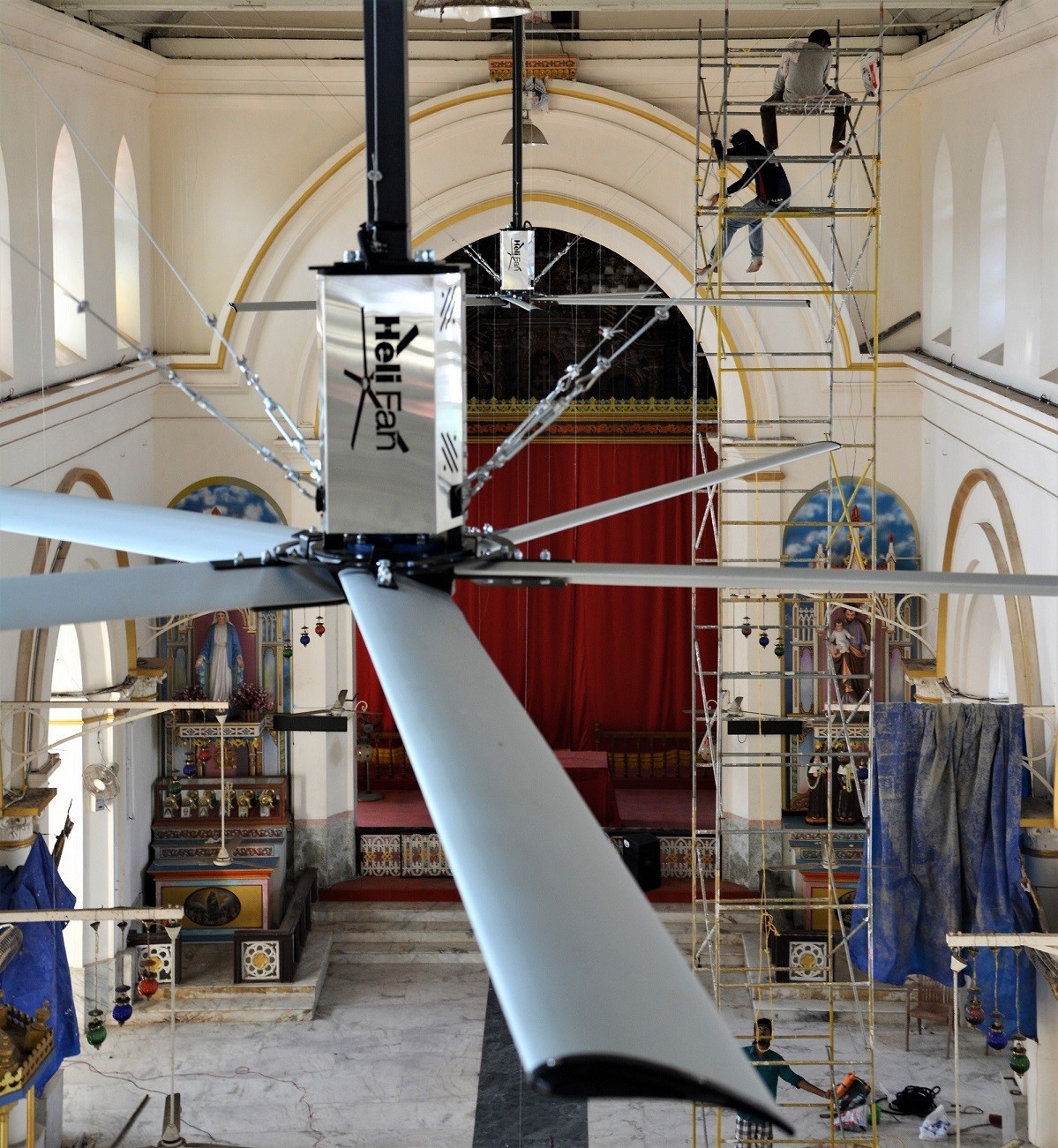 Helifan Of 8 Feet Diameter To 24 Feet Bldc Motor Blade Material: Aluminium