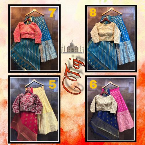 सिल्क लहंगा चोली बस्ट साइज़: 42 मिलीमीटर (Mm)