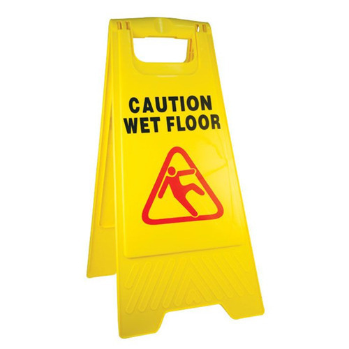 Yellow And Black Caution Board