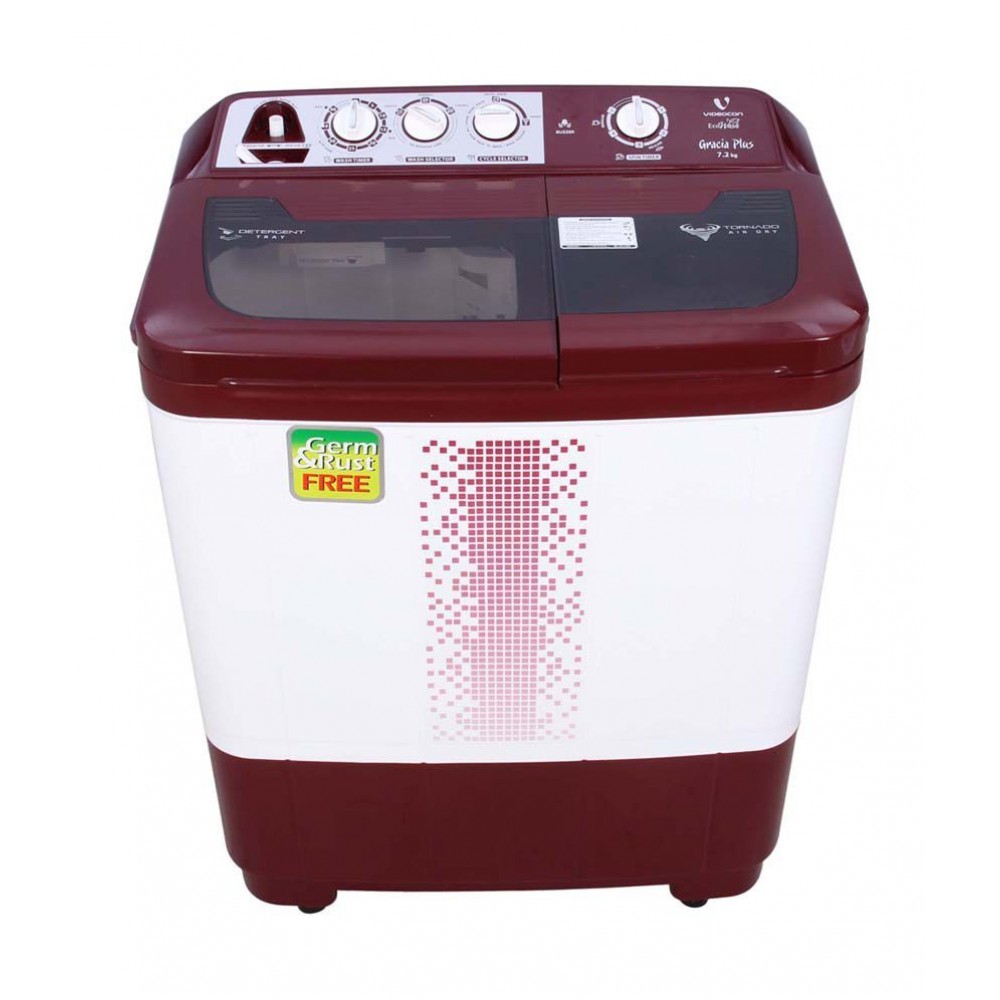 Semi-automatic Videocon 7.2 Kg Control Semi Automatic Top Load Washing Machine