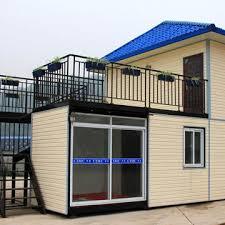 White & Blue Portable Office Container