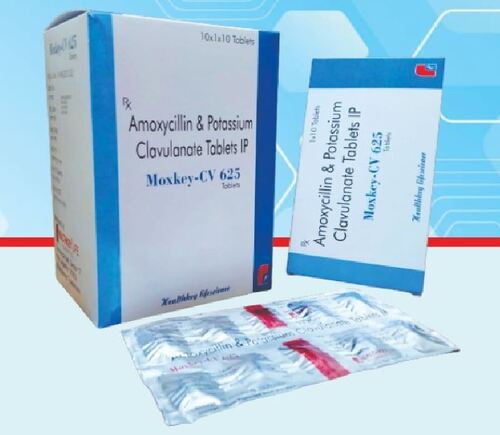 अमोक्सिसिलिन और पोटेशियम क्लैवुलनेट टैबलेट आईपी सामान्य दवाएं
