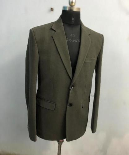 Grey Mens Plain Formal Blazer