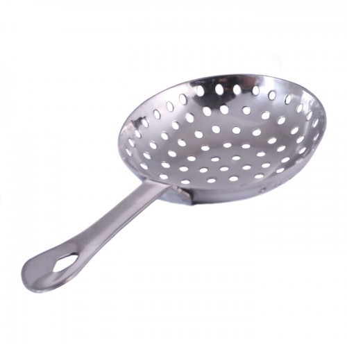 JULEP STRAINER REGULAR - SS 16X8 CM - Stainless Steel, Small Size, Round Shape, Modern Style, 50 Grams | Ideal for Straining Cocktails and Beverages