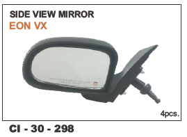Side View Mirror EON VX - Durable Polymer Build | 4-Wheeler Compatibility, Warranty Included