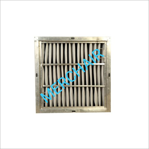 Ahu Air Filter - Hdpe Media And Non Woven Synthetic Media, 610mmx610mmx50mm Dimensions, 90% Particulate Efficiency, Durable Aluminium Mesh, Neoprene Rubber Gasket, Easy To Maintain