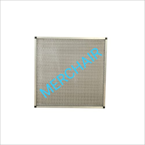 Ahu Air Filter - Hdpe Media And Non Woven Synthetic Media, 610mmx610mmx50mm Dimensions, 90% Particulate Efficiency, Durable Aluminium Mesh, Neoprene Rubber Gasket, Easy To Maintain