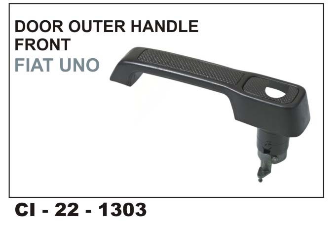 Door Outer Handle FRONT FIAT UNO - Durable Plastic | 4 Wheeler, Warranty Included