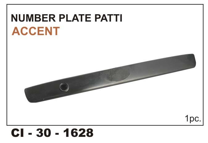 Number Plate Patti ACCENT - Durable Design for 4 Wheeler | Includes Warranty for Peace of Mind