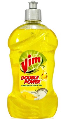 Vim Liquid Dish Wash - Powerful Lemon Gel, 1 Spoonful Cleans Full Sink, No White Residue, Gentle on Hands, Refreshing Citrus Fragrance