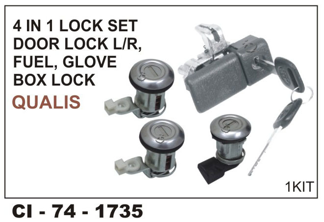 4 In 1 Lock Set Door Lock L/R, Fuel, Glove Box Lock Warranty: Yes