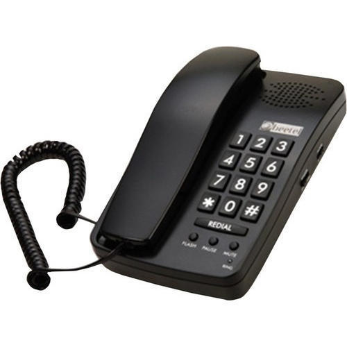 Beetel Basic Telephone - Plastic Material, Standard Inch Dimensions | High Definition Calling, Lcd Display, Adjustable Volume, Call Forwarding