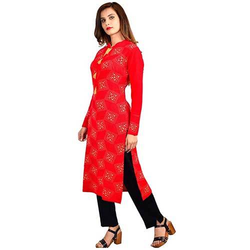 No Fade Ladies Full Sleeves Woolen Kurti
