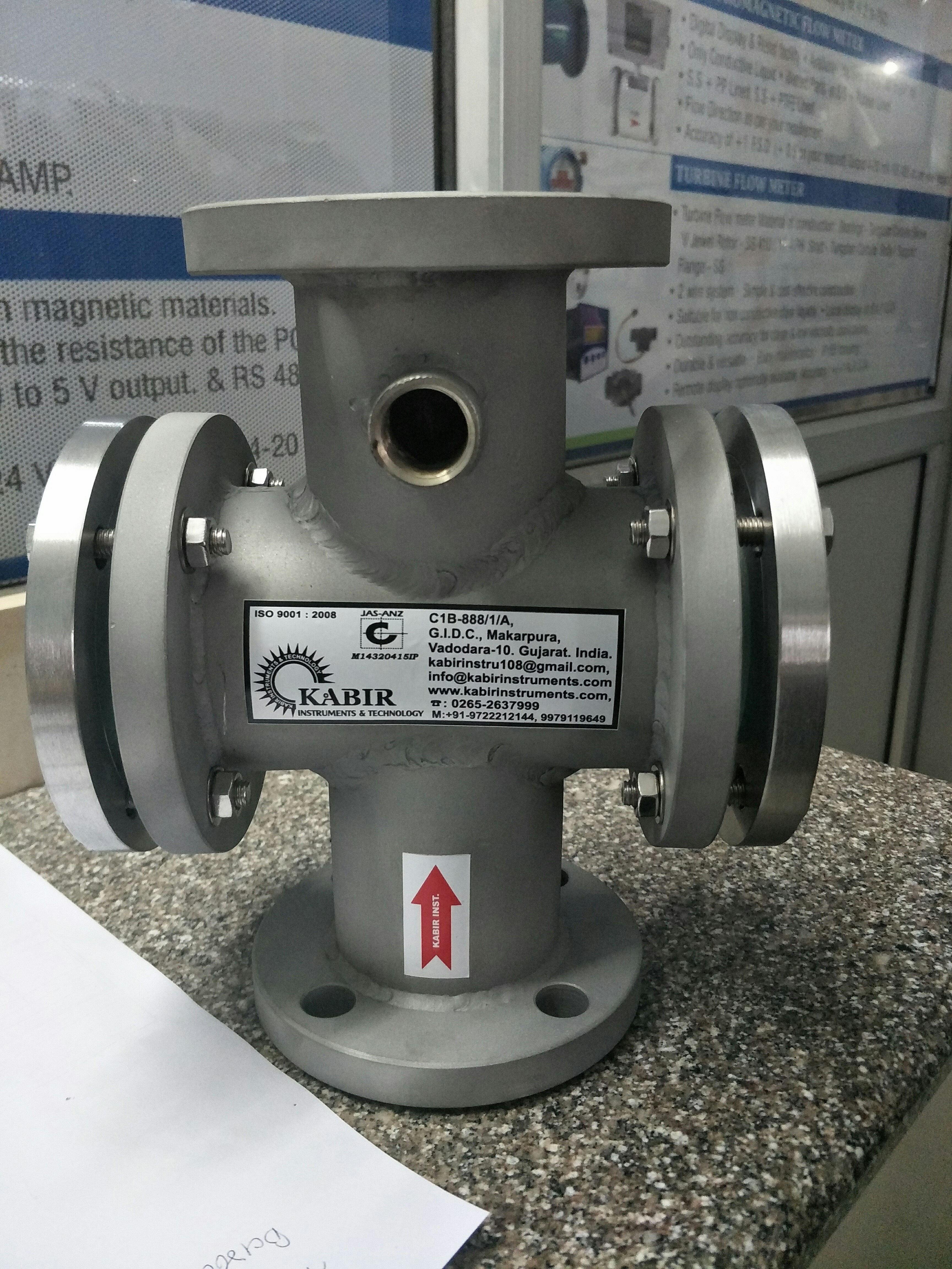 Sight Flowindicator Double Window - Color: Silver