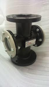 Sight Flowindicator Double Window - Color: Silver