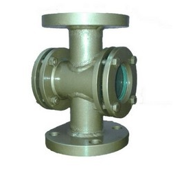 Sight Flowindicator Double Window - Color: Silver