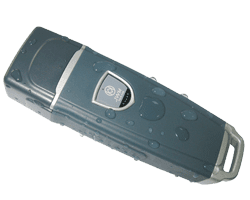 Guard Tour Patrol Security Monitoring System - Metal & Plastic | 144x47x30 Mm, Grey, 3.7v Rechargeable Lithium Battery, Vibration Alarm With Led Light