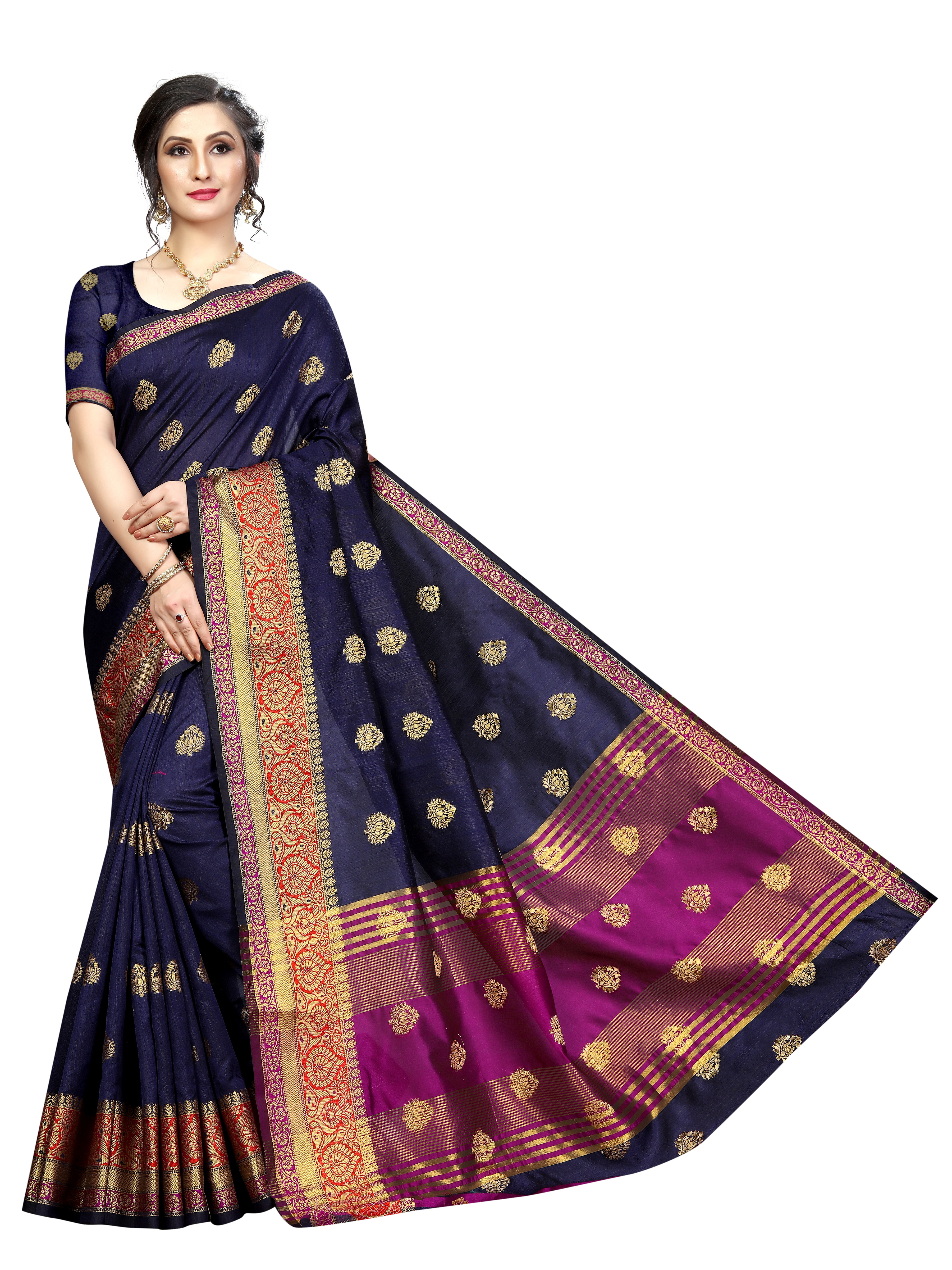 Cotton Silk Jacquard Saree