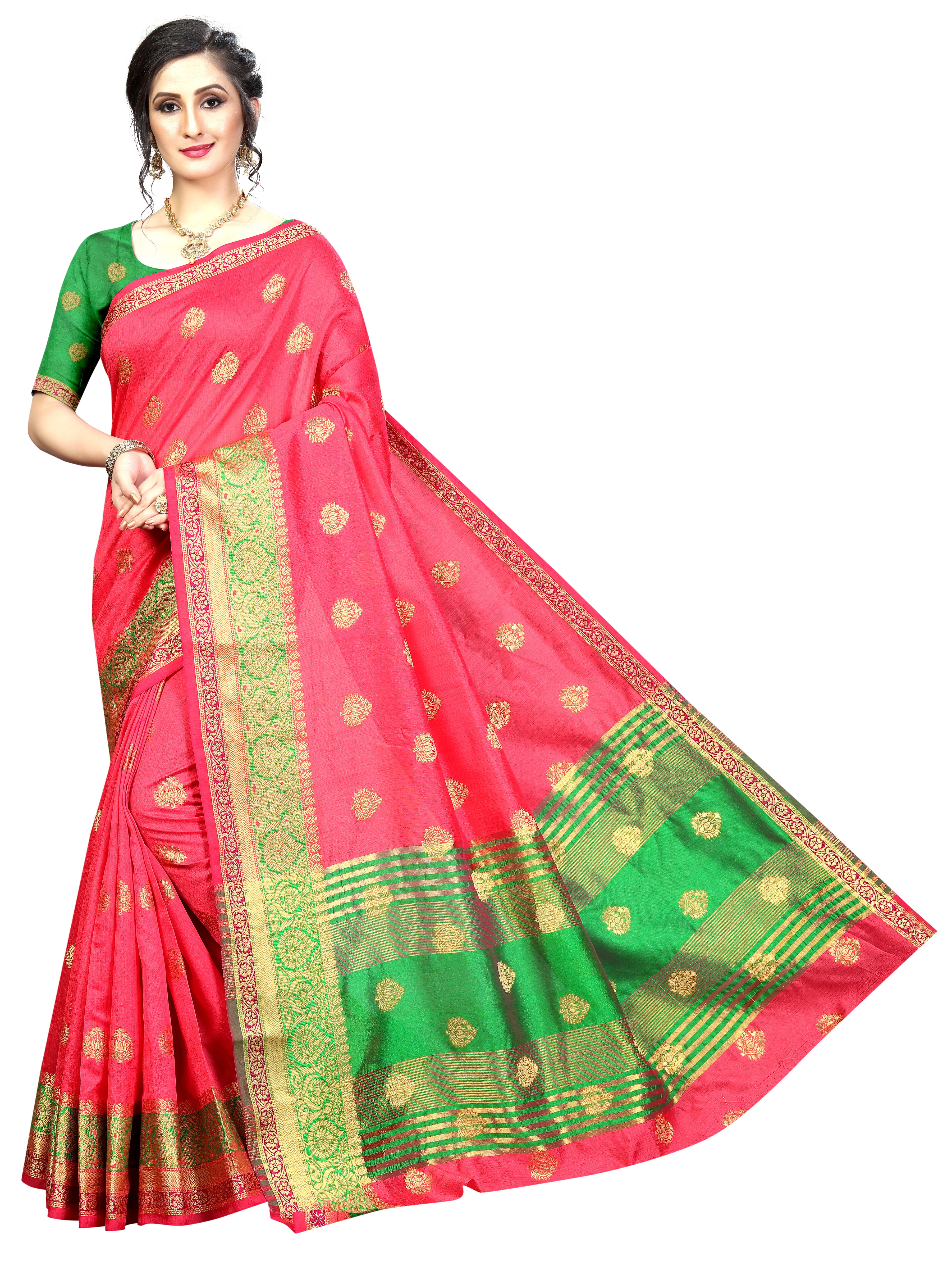 Cotton Silk Jacquard Saree