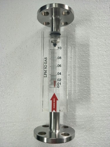 Acrylic Body Rotameter - Stainless Steel & Acrylic, 200 Mm Length | User-friendly Design, Low Flow Range Up To 50000 Lph, Accurate To + 2 F.s.d