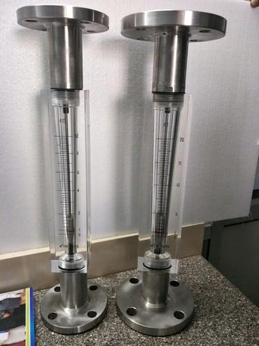 Acrylic Body Rotameter - Stainless Steel & Acrylic, 200 Mm Length | User-friendly Design, Low Flow Range Up To 50000 Lph, Accurate To + 2 F.s.d
