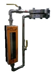 By Pass Rotameter - Color: Silver