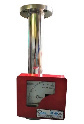 Metal Tube Rotameter - Color: Red Silver