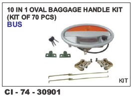 10  In 1 Oval Baggage Handle Kit(Kit Of  70 Pcs) Bus Vehicle Type: 4 Wheeler